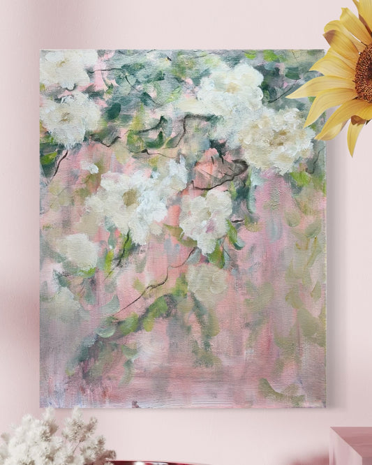 Into the Garden: 16x20 acrylic on canvas